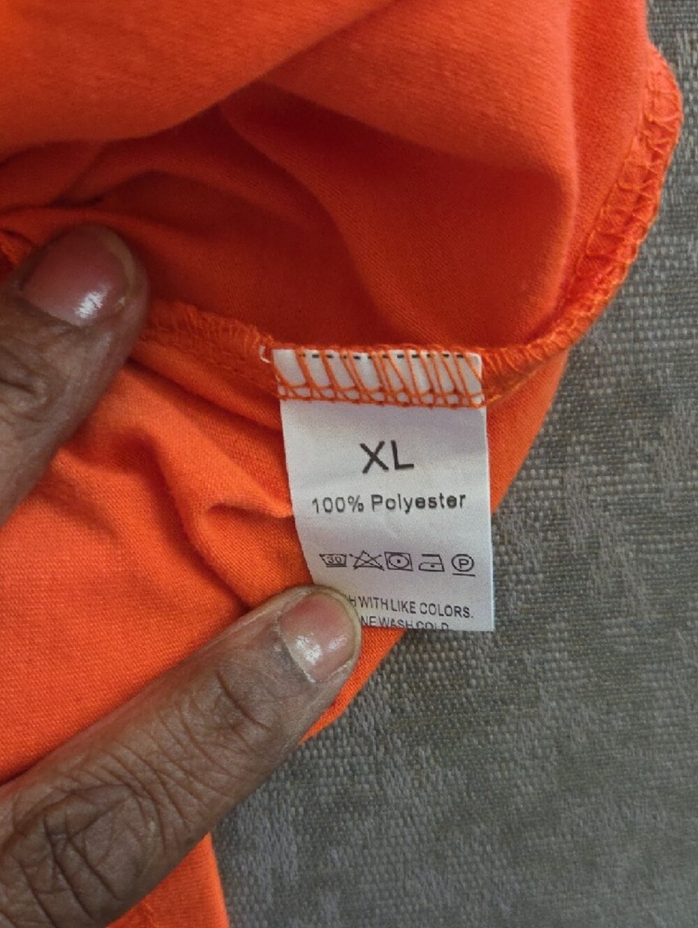 Source Unknown Orange Drawstring Waist Maxi Dress - Picture 4 of 4